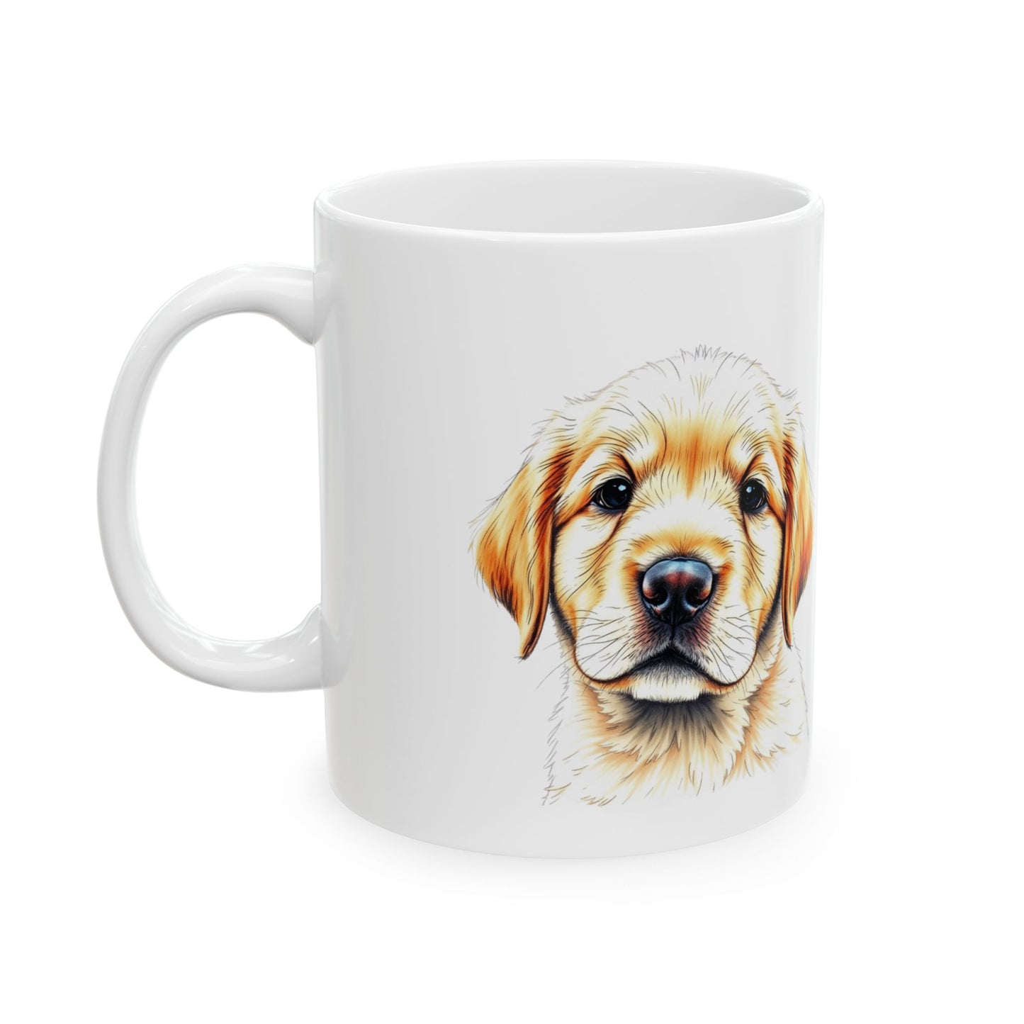 Golden Days Start with a Golden Pup : Ceramic Mug, (11oz, 15oz)